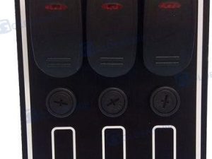 3 GANG WATERPROOF SWITCH PANEL