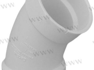 3.00" X 45 Deg Elbow, White