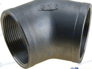 45º ELBOW BANDED  AISI 316  1-1/4
