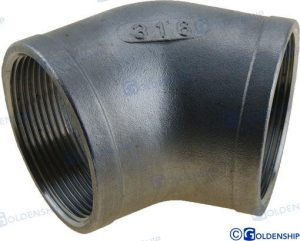 45º ELBOW BANDED  AISI 316   1"