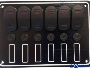 6 GANG WATERPROOF SWITCH PANEL