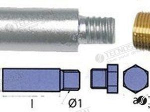 ANODE WITH PLUG FOR YANMAR