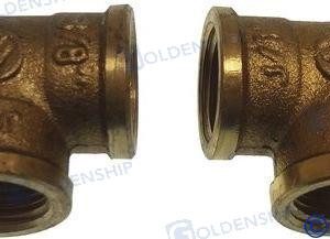BRASS ELBOW H/H 3/8" (2)