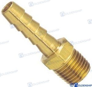 BRASS HOSE ADAP. MALE  3/8" - 10MM