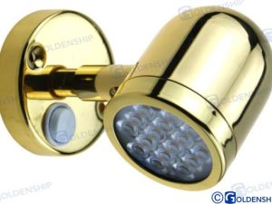 BRASS READING LIGHT w/LED