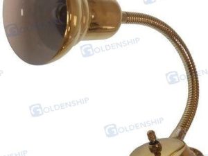 BULKHEAD LIGHT BRASS WITH FLEX