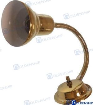 BULKHEAD LIGHT BRASS WITH FLEX