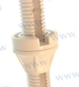 CEA CAP BULHEAD PASS-THRU WHITE