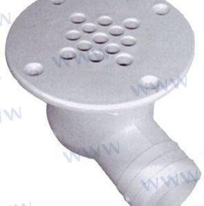COCKPIT SCUPPER DRAINS 90º OUTLET WHITE