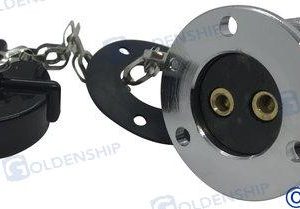 DECK CONNECTOR PLASTIC CAP 5A 2P