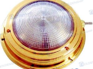 DOME LIGHT BRASS 4"