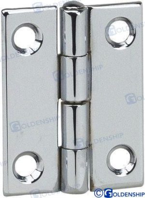 DOOR HINGE INOX 0,6MM 40X40 MM (2)