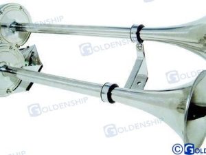 DOUBLE ELECTRIC HORN SS 12-1/2" 12V