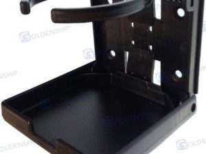 DRINK HOLDER, PLASTIC FRONT OPENING BLAC