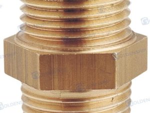 EQUAL NIPPLE 1'' M. BRASS CR