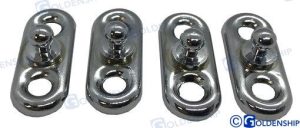 FAST SNAP WITH 2 SCREW PLATE (PACK 4)