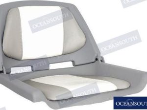 FISHERMAN SEAT FOLDING PADDED GREY/WHITE