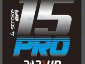 FRONT/ BACK DECAL, TOP COWLING F15 PRO