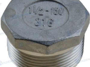 HEX HEAD PLUG  AISI 316  1-1/4