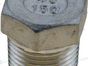 HEX HEAD PLUG  AISI 316  3/4