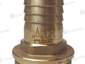 HOSE TAIL 1''1/2 x 32 M. BRASS CR