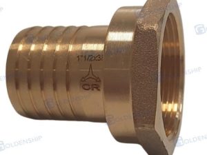 HOSE TAIL 1''1/2 x 38 F. BRASS CR