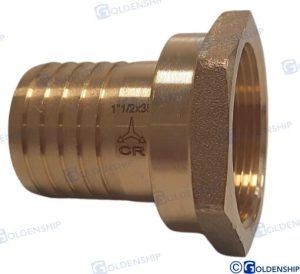 HOSE TAIL 1''1/2 x 38 F. BRASS CR
