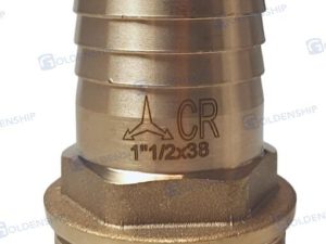 HOSE TAIL 1''1/2 x 38 M. BRASS CR