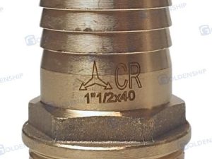 HOSE TAIL 1''1/2 x 40 M. BRASS CR