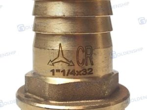 HOSE TAIL 1''1/4 x 32 M. BRASS CR