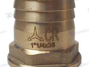 HOSE TAIL 1''1/4 x 38 M. BRASS CR