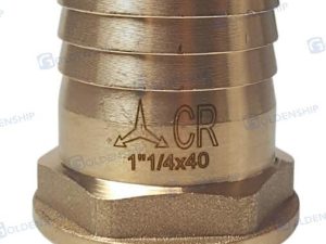 HOSE TAIL 1''1/4 x 40 M. BRASS CR