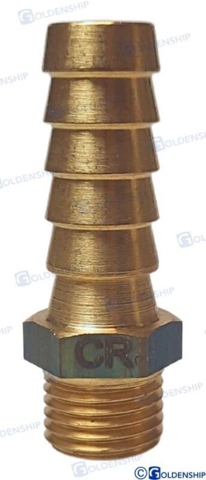 HOSE TAIL 1/4'' x 12 M. BRASS CR