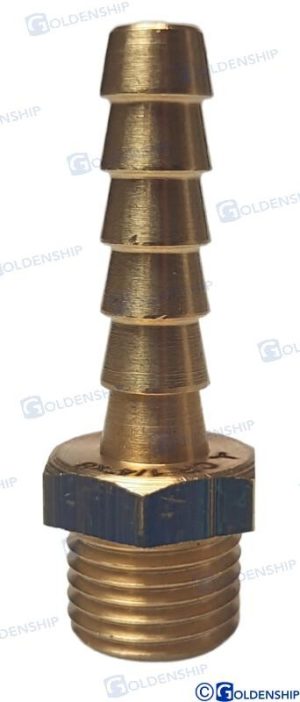 HOSE TAIL 1/4'' x 8 M. BRASS CR