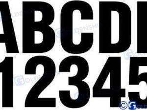 KIT NUMBERS AND LETTERS BLACK