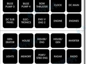 LABEL KIT DC H2O 30 SQUARE BLACK V2