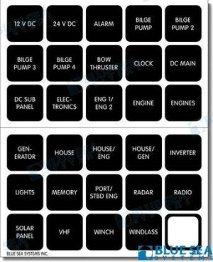 LABEL KIT DC H2O 30 SQUARE BLACK V2