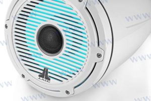 M6 7.7"Tower Coaxial Speak  LED White Cl