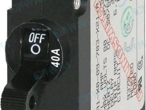 MAGNETIC CIRCUIT BREAKER 40 A. BLACK