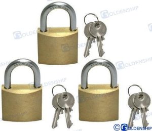 MARINE PADLOCK 40 MM. (3 PCS)