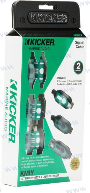 Marine series Y-Adaptor,RCA Male/Female