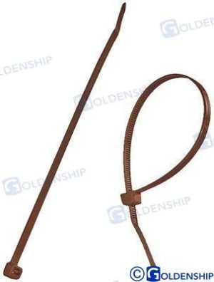 NYLON CABLE TIE 140X3,6 BROWN (100)