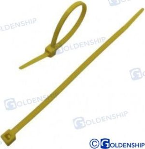 NYLON CABLE TIE 200X3,6 YELLOW (100)