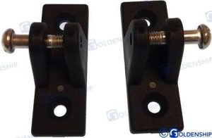NYLON DECK HINGE BLACK  (PAIR)