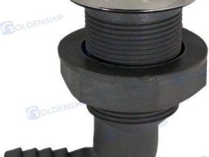 NYLON/STAINLESS THRUHULL 90  1-1/2"