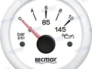 OIL PRESSURE 10-184º 0/10 BAR WHITE