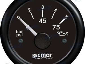 OIL PRESSURE 10-184º 0/5 BAR BLACK