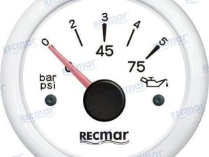OIL PRESSURE 10-184º 0/5 BAR WHITE