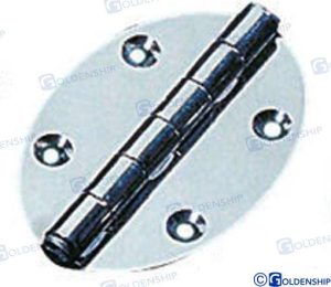 OVAL INOX HINGE 78X56 (PACK 2)