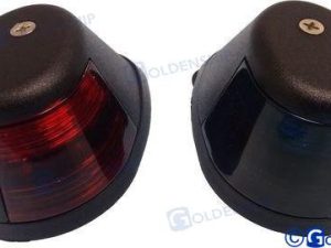 PAIR HORIZONTAL NAV.LIGHTS BLACK-LED